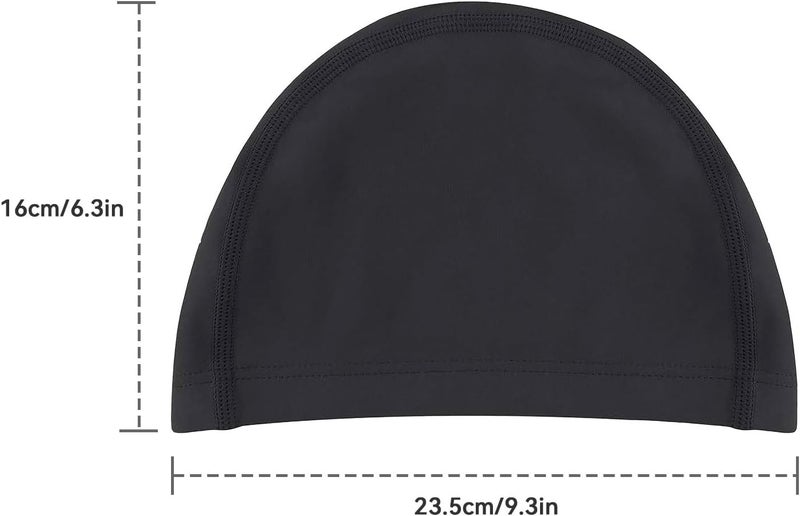 Kinwor Swim Cap for Men Women Adult, High Stretch Fabric Swim Cap, Swimming Caps Non-Waterproof - Image 4